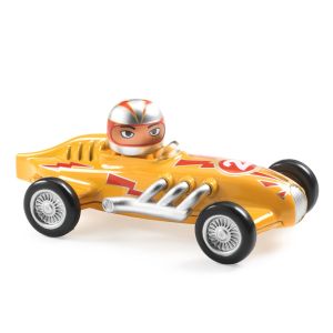 idea regalo bambino macchinina metallo yellow super speed crazy motors djeco bindi giochi