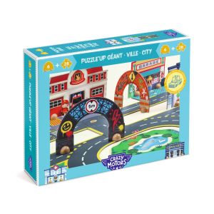 Puzzle Gigante Città 3D Crazy Motors | Djeco - Bindi Giochi