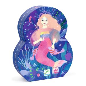 puzzle sirena ella djeco trentasei pezzi per bambini e bambine da quattro anni