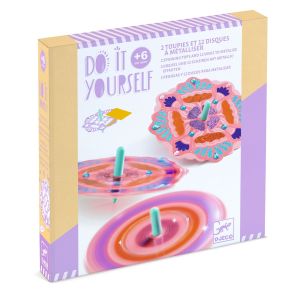 Kit trottole fai da te Djeco decorazione lamine metalliche - Bindi Giochi