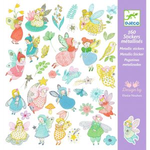 Stickers Fate Scintillanti Djeco adesivi metallizzati lucenti