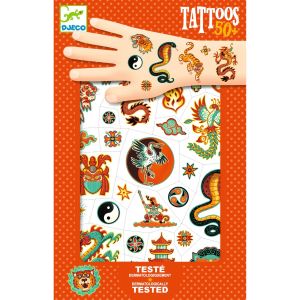 Tatuaggi dermatologicamente testati Djeco per piccoli guerrieri 4 anni - Bindi Giochi