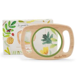 Grande lente ingrandimento con manici Moulin Roty 3 zoom Le Jardin bambini 3 anni - Bindi Giochi