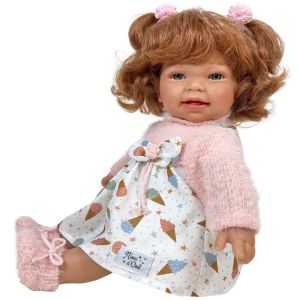 Regalo bambola 3 anni Little Susi sorridente gioco simbolico Made in Spain Nines - Bindi Giochi 