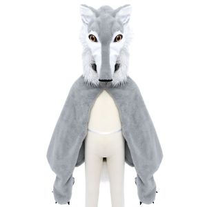 Mantello Lupo con Zampe | Great Pretenders - BIndi Giochi