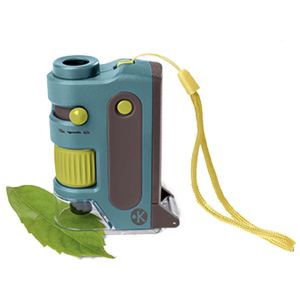 Microscopio Bambini Terra Kids Haba tascabile zoom 60x 120x LED UV 4 anni - Bindi Giochi