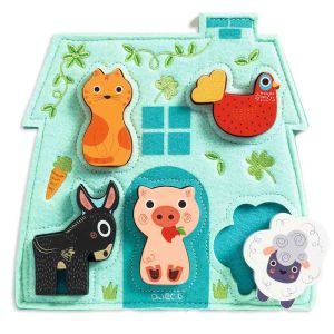 Puzzle Animali della Fattoria Mouki Djeco Bindi Giochi