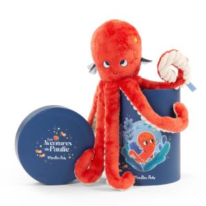 Pupazzo Polpo Paulie con Scatola di Moulin Roty