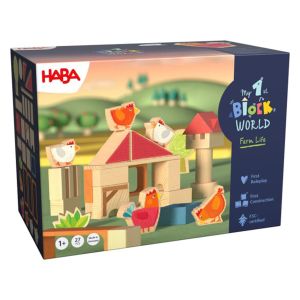 idea regalo le mie prime costruzioni legno fattoria haba bindi giochi