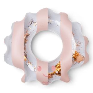 Ciambella gonfiabile a conchiglia rossa Sally Shell Swim Essentials 65 cm - Bindi Giochi