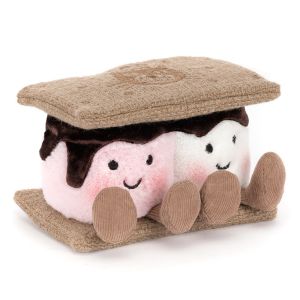 nuova collezione jellycat amuseables peluche s'more morbido da collezione
