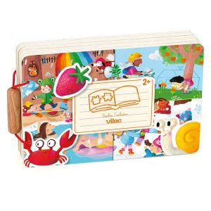 Libro Puzzle in Legno Le Stagioni