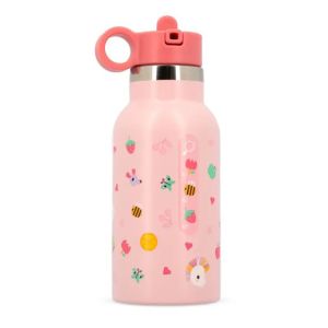 Borraccia termica rosa Jeanne il Gatto Lilliputiens 350ml inox - Bindi Giochi