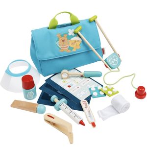 Set Veterinario Creative Play Haba borsa accessori stetoscopio termometro bambini 3 anni - Bindi Giochi 