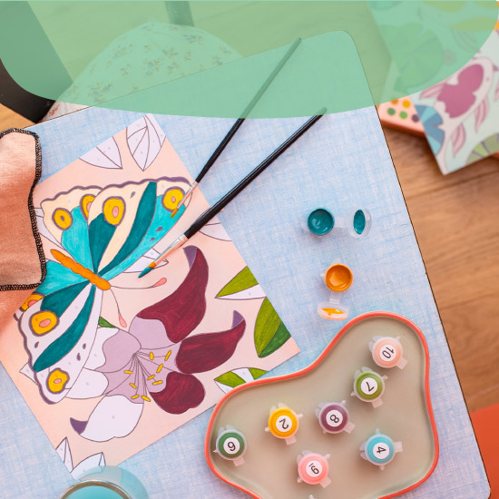 Numeri a colori pittura che prende vita